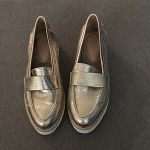 a new day Metallic Gold Loafers